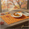 Afbeelding van Herfstdecoratie - placemat - vilt, oranje - 44,5 x 28,5 cm 1 Stuks [59011A] - 01 59011A web