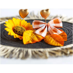 Afbeelding van Herfstdecoratie - 2 soorten set - met blad - 5 stuks 1 Stuks [59015] - 01 59015 web