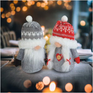 Afbeelding van Kerst Scandinavische kabouter - 20 x 11 x 8 cm - 2 soorten 1 Stuks [59507] - 01 59507 web