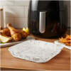 Afbeelding van Bakpapier voor de airfryer - voor olievrij koken - met patroon, vierkant - 20 cm - 50 stuks / pak 1 Stuks