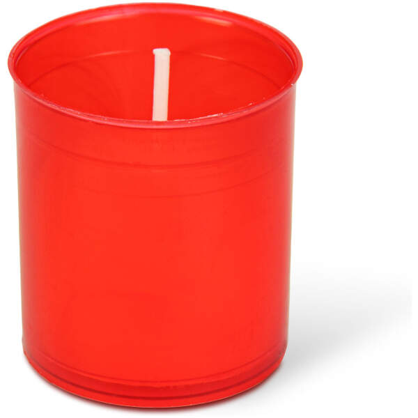 Afbeelding van 6 stuks kaarsinzetstukken, kleur: rood - Ø4,3 cm 1 Stuks [TW1001] - 01 TW1001 web
