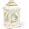 Afbeelding van Kathedraalkaars van kunststof met engelmotief, met binnenkaars van glas, kleur wit met antiek goud 6 Stuks