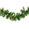 Afbeelding van Dennenkrans - groen, besneeuwd - 200 cm - PVC 1 Stuks [56453] - 02 56453 web