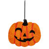 Afbeelding van Halloween decoratie - pompoen - hangend - hout - 30 x 25 cm 1 Stuks [56573] - 02 56573 web