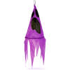 Afbeelding van Halloween verlichtingsdecoratie - spook - paars - 10 kleuren LED's - ophangbaar - 2 x 2032 - 75x20 cm 1