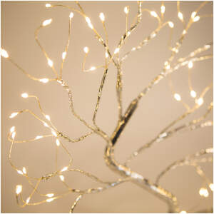 Afbeelding van LED tafelboom decoratie - warm wit - met touch knop, batterij 1 Stuks [58930] - 02 58930 web