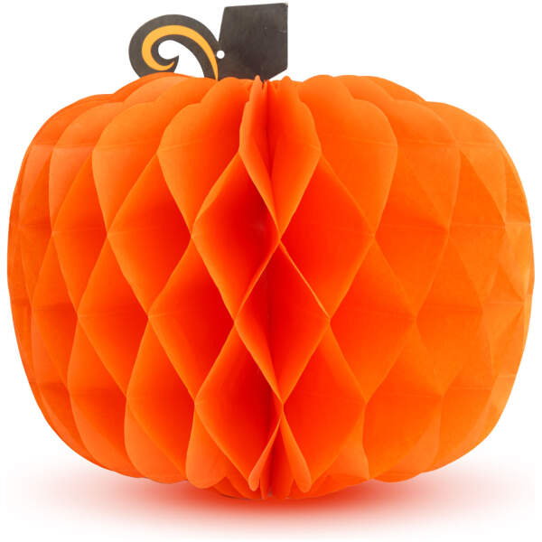 Afbeelding van Herfstdecoratie - lantaarn pompoen - papier - 30 cm 1 Stuks [59017] - 02 59017 web