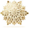 Afbeelding van Siliconen onderzetter – sneeuwvlok – goud – 38 cm 1 Stuks [59703A] - 02 59703A web