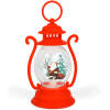 Afbeelding van Kerstdecoratie – lantaarn – Kerstman – rood – 16,5 x 7 cm – 3 x LR44 1 Stuks [59719A] - 02 59719A