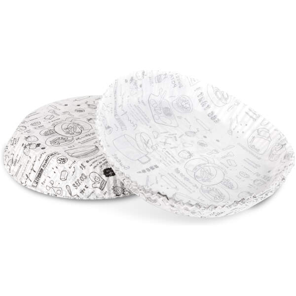 Afbeelding van Bakpapier voor de airfryer - voor olievrij koken - met patroon, rond - 23 cm - 50 stuks / pak 1 Stuks