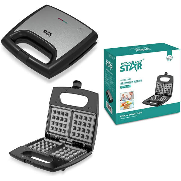 Afbeelding van WinningStar Anti-aanbakwafelijzer - 750 W 1 Stuks [DA00479] - 02 DA00479 web