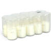 Afbeelding van Theelichthouder, kleur: wit - 10 cm 10 Stuks [TW1004] - 02 TW1004 web