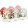 Afbeelding van Glazen kaars HARTvorm met kunststof dop, rood-wit - 21,7 cm 8 Stuks [TW1018] - 02 TW1018 web