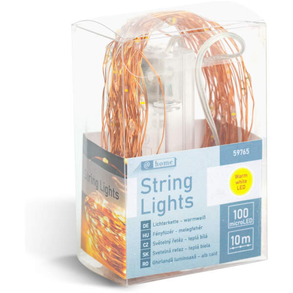 Afbeelding van Lichtsnoer – warm wit – 100 x microLED – 10 m – 2 x AA 1 Stuks [59765] - 03 59765 web
