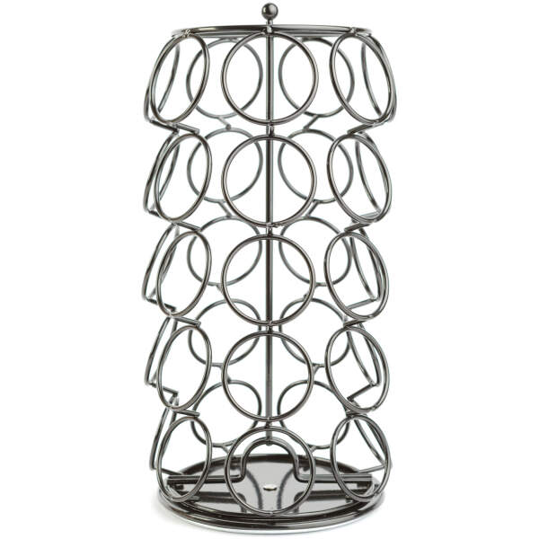 Afbeelding van Metalen koffiecapsulehouder – voor 35 Dolce Gusto-capsules – 165 x 165 x 320 mm – zwart 1 Stuks