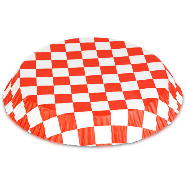 Afbeelding van Bakpapier voor de airfryer - voor olievrij koken - geruit, rond - 20 cm - 50 stuks / pak 1 Stuks [BW1032A] -