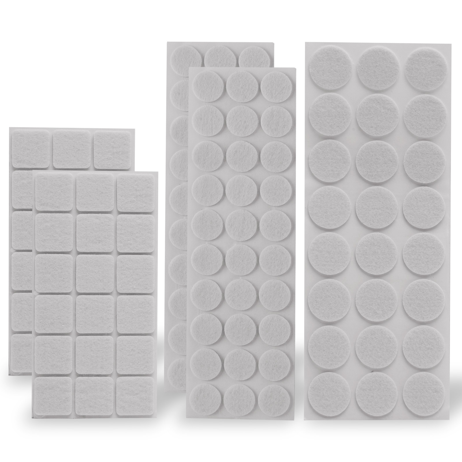 Afbeelding van 120x Premium Viltjes Stoelpoten - Wit - Zelfklevend Anti Kras Meubelvilt voor Meubels - 120 stuks - Rond en