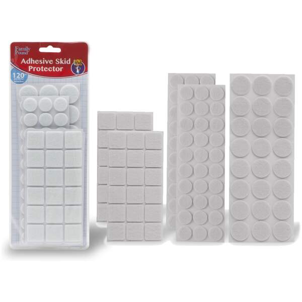 Afbeelding van 120x Premium Viltjes Stoelpoten - Wit - Zelfklevend Anti Kras Meubelvilt voor Meubels - 120 stuks - Rond en