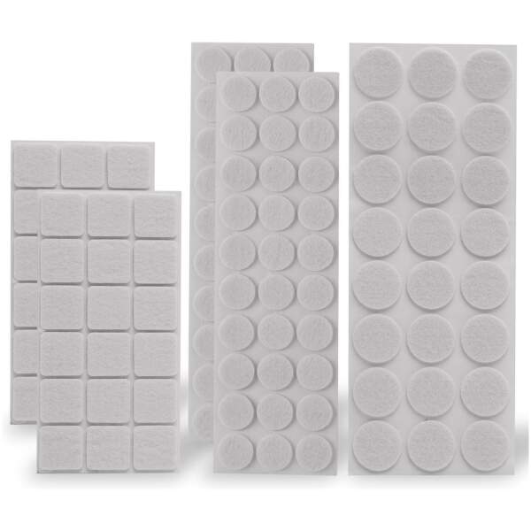 Afbeelding van 240x Premium Viltjes Stoelpoten - Zwart & Wit - Zelfklevend Anti Kras Meubelvilt voor Meubels - 240 stuks