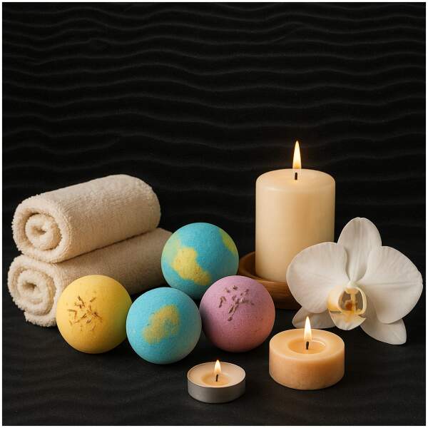 Afbeelding van 12x Bruisballen Bad + Badbom Opener Cadeauset (Badbommen/Bath Bombs) – 12 Stuks – Badballen Handgemaakt,