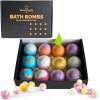 Afbeelding van 12x Bruisballen Bad + Badbom Opener Cadeauset (Badbommen/Bath Bombs) – 12 Stuks – Badballen Handgemaakt,