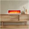 Afbeelding van Bewello - Mobiele Elektrische Sfeerhaard voor op een schouw of tafel - WIT - Open Haard met LED-vlameffect -