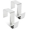 Afbeelding van Krans / Deurdecoratiehouder - metaal - 7 x 6,5 x 2 cm - 2 stuks / verpakking 1 Stuks [58617] - 01 58617 web