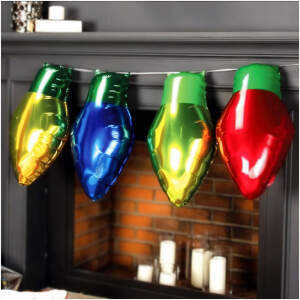 Afbeelding van Kerstdecoratie – ballon – klassieke bol – 26 x 43 cm – 4 stuks / verpakking 1 Stuks [59715] - 01