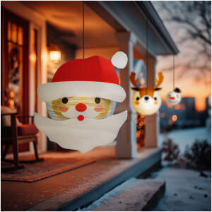 Afbeelding van Kerstlantaarn - Kerstman - papier - 30 cm 1 Stuks [59739A] - 01 59739A web