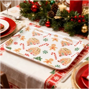 Afbeelding van Kerstschaal - kunststof - 36 x 26 cm 1 Stuks [59750] - 01 59750 web