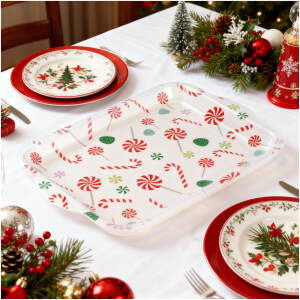 Afbeelding van Kerstschaal - kunststof - 34 x 23 cm 1 Stuks [59751] - 01 59751 web