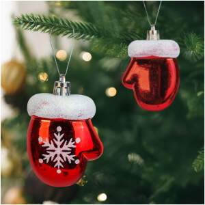 Afbeelding van Kerstdecoratie - winterhandschoen - 7,2 x 5 cm - 2 stuks / verpakking 1 Stuks [59755] - 01 59755 web
