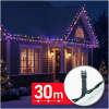 Afbeelding van Lichtsnoer – 30 m – veelkleurig – 600 LED – 220–240 V – 6 W – groene kabel 1 Stuks [59769] - 01
