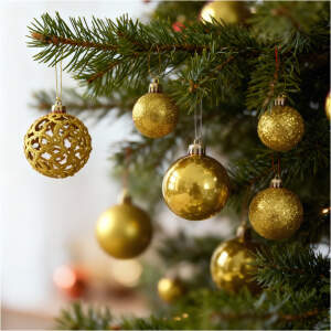 Afbeelding van Kerstboomversieringsset – 100 kerstballen + boomtopper – goud 1 Stuks [EDO-3082] - 01 EDO 3082 web
