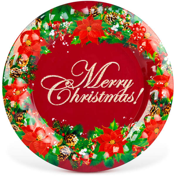 Afbeelding van Kerstschaal – kunststof – „Vrolijk Kerstfeest” – 37,5 cm 1 Stuks [59718A] - 02 59718A web