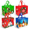 Afbeelding van Kerstcadeautas - 31 x 25 x 17 cm - 4 soorten 1 Stuks [59729] - 02 59729 web