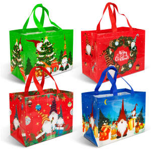 Afbeelding van Kerstcadeautas - 31 x 25 x 17 cm - 4 soorten 1 Stuks [59729] - 02 59729 web