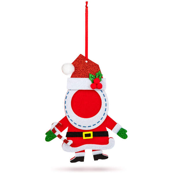 Afbeelding van Kerstdecoratie - vilt - met bel - ophangbaar - 13 x 17 cm - 3 soorten 1 Stuks [59730] - 02 59730 web