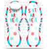 Afbeelding van Kerstdecoratie - "Santa was here" voetafdruksticker - 25 x 10 cm - 2 stuks / verpakking 1 Stuks