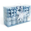 Afbeelding van Kerstversieringsset - 100 kerstballen + stertopper - zilver 1 Stuks [EDO-3083] - 03 EDO 3083 web
