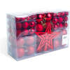 Afbeelding van Kerstversieringsset - 100 kerstballen + boomtopper - rood 1 Stuks [EDO-3084] - 03 EDO 3084 web