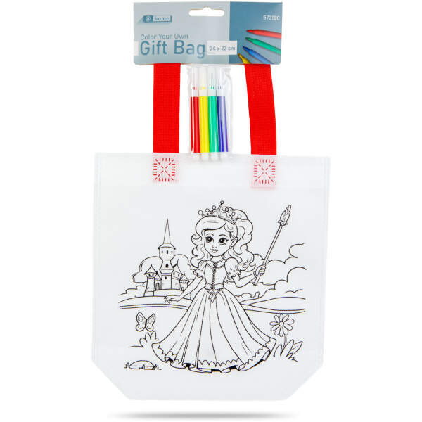 Afbeelding van Kleurcadeauzakje – met 4 stiften – 24 x 22 cm – 2 ontwerpen 1 Stuks [57318C] - 04 57318C web
