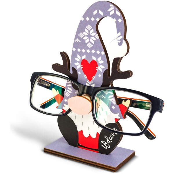 Afbeelding van Kerstdecoratie - tafelglazenhouder - 14 x 10 cm - 4 soorten 1 Stuks [59738] - 04 59738 web