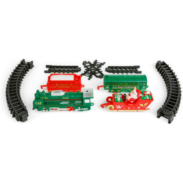 Afbeelding van Kersttrein - met licht - op batterijen - 3 sporen 1 Stuks [DA00350] - 04 DA00350 web