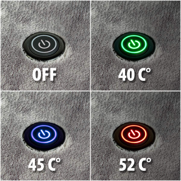 Afbeelding van Verwarmde USB-deken - 150 x 80 cm - 40 - 52°C - grijs 1 Stuks [DA01204] - 04 DA01204 web