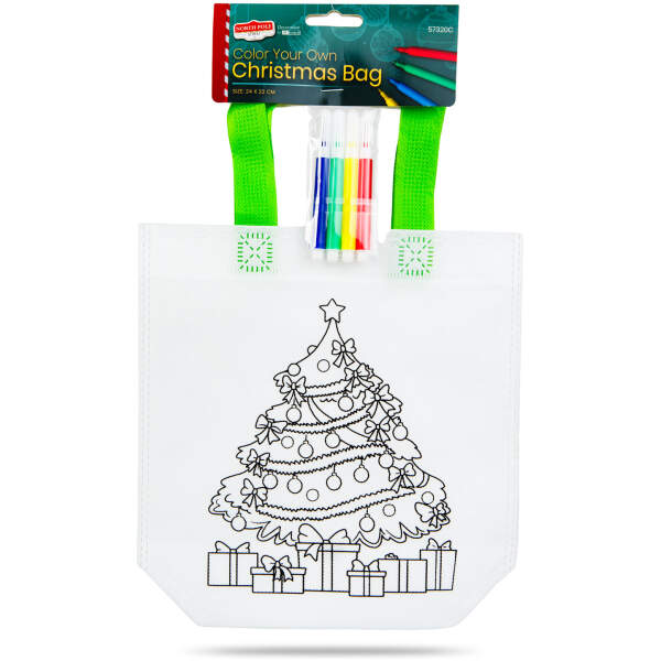 Afbeelding van Kleurzak – Kerstmis – met 4 stiften – 24 x 22 cm – 6 ontwerpen 1 Stuks [57320C] - 05 57320C web