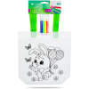 Afbeelding van Kleurbare cadeauzak – met 4 stiften – 24 x 22 cm – 4 ontwerpen 1 Stuks [57318E] - 06 57318E web