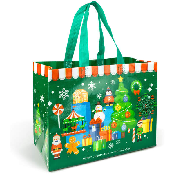 Afbeelding van Kerstcadeautas - 31 x 25 x 17 cm - 4 soorten 1 Stuks [59728] - 06 59728 web