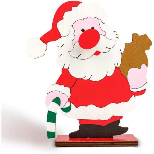 Afbeelding van Kerstdecoratie - tafelglazenhouder - 14 x 10 cm - 4 soorten 1 Stuks [59738] - 07 59738 web