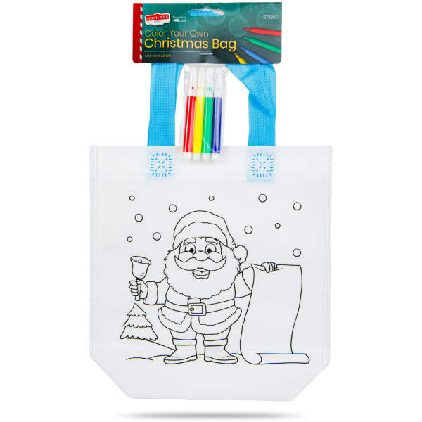 Afbeelding van Kleurzak – Kerstmis – met 4 stiften – 24 x 22 cm – 6 ontwerpen 1 Stuks [57320C] - 08 57320C web